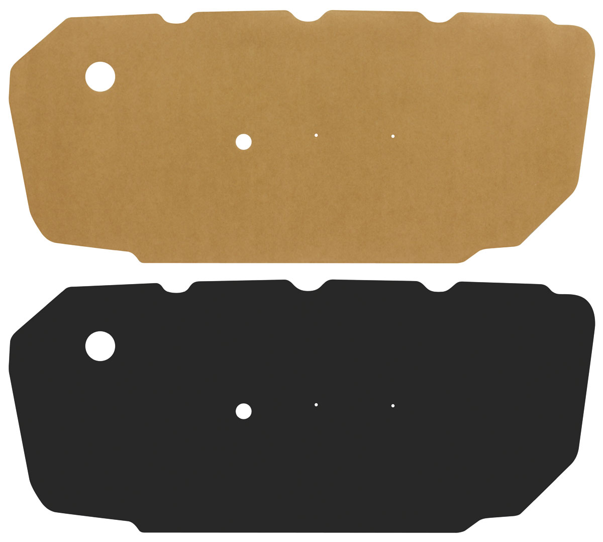 Water Shields, 1964-65 Chevelle/El Camino, Front 1 Water Shields, 1964-65 Chevelle/El Camino, Front