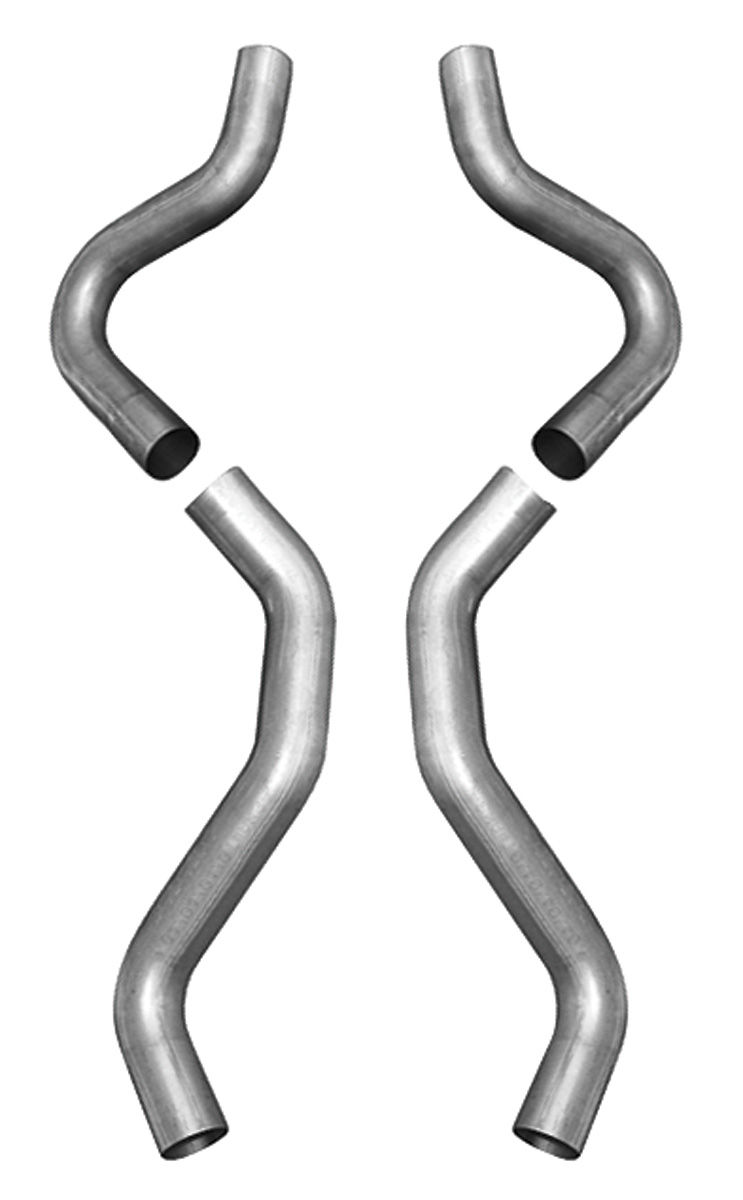 Tailpipe Set, Flowmaster, 1968-72 A-Body, Pre-Bent 3", Rear Exit