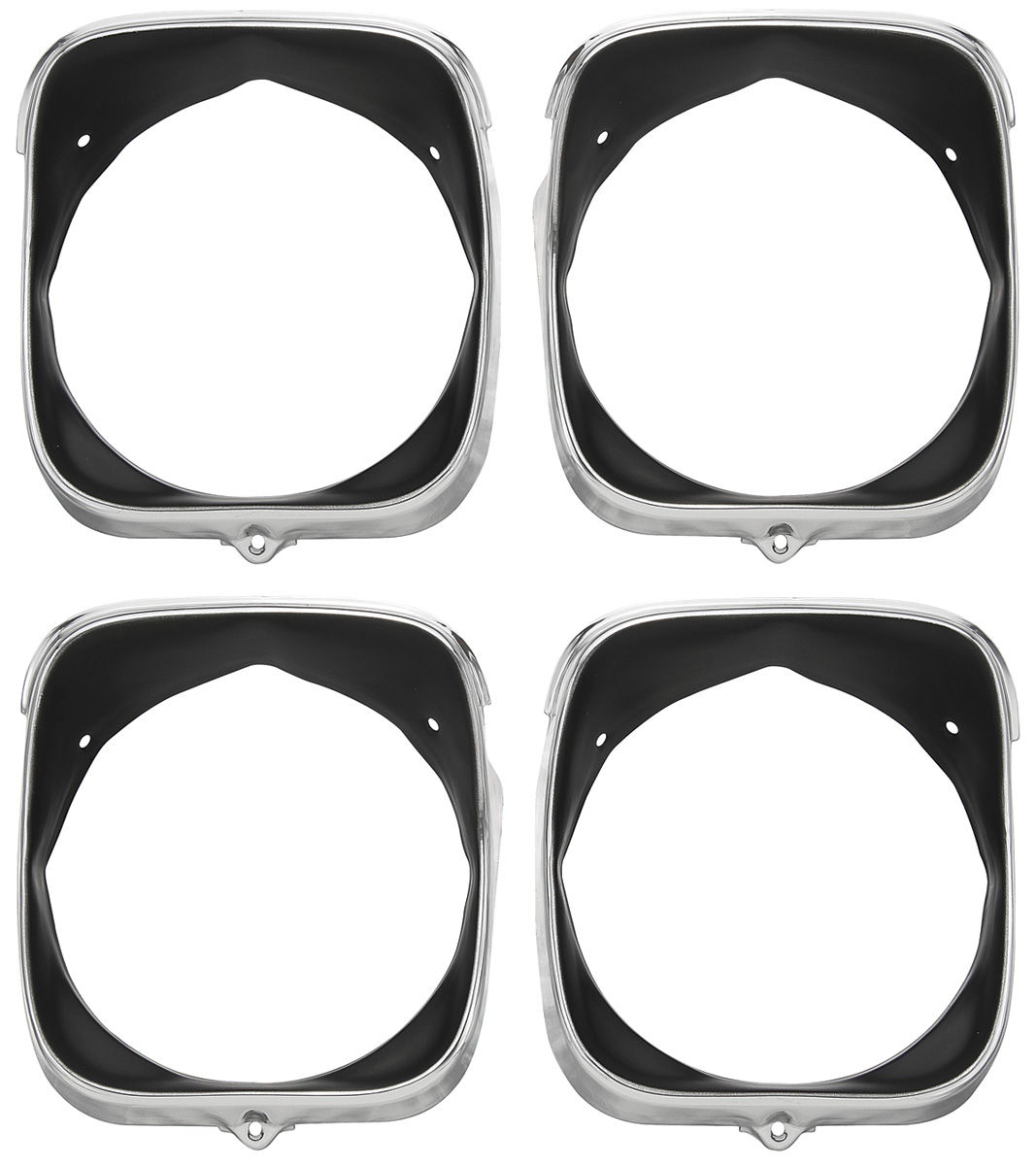 Headlamp Bezels, 1969 Chevelle/El Camino Complete Set 1 Headlamp Bezels, 1969 Chevelle/El Camino Complete Set