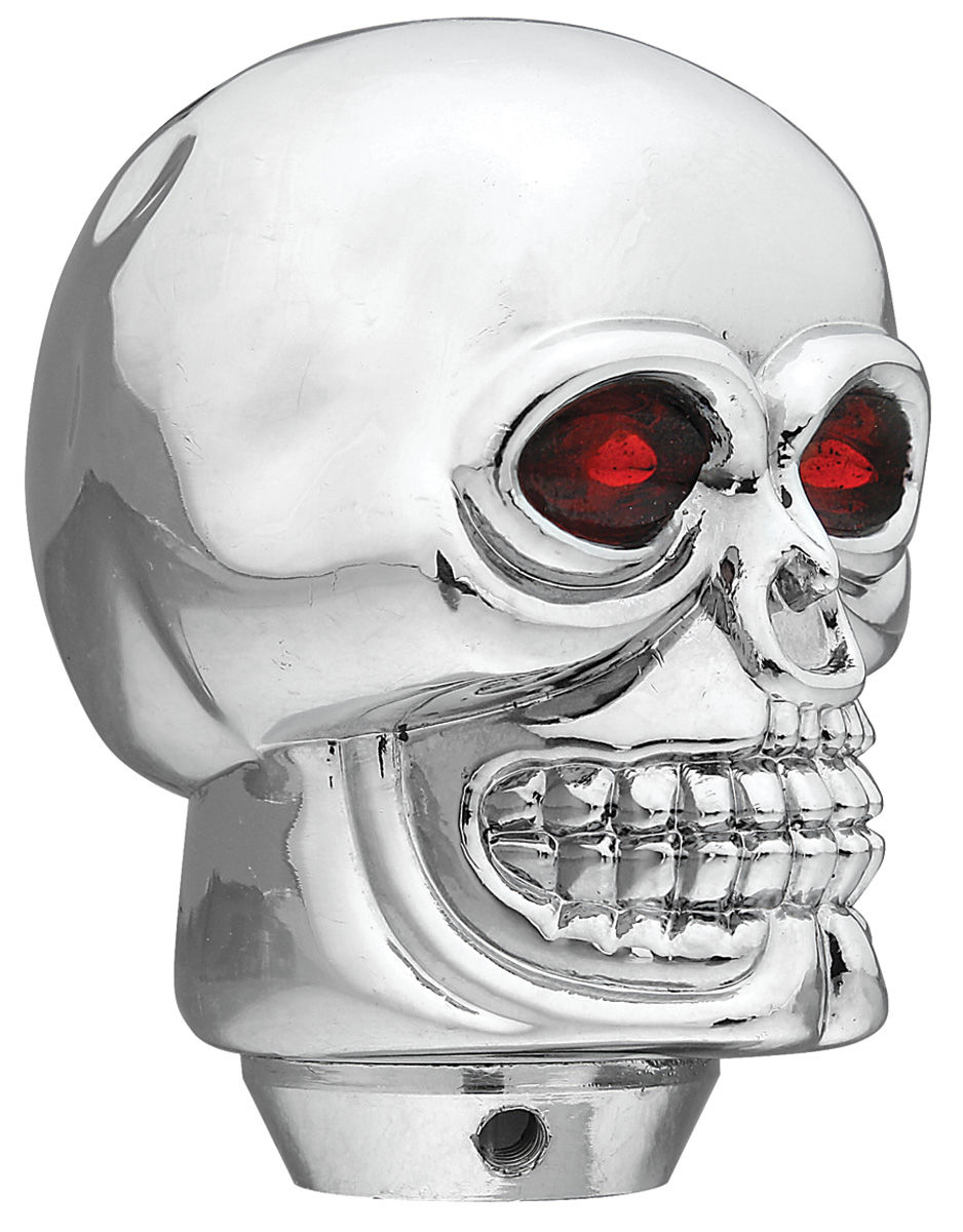 Knob, Gear Selector, Skull, Chrome 1 Knob, Gear Selector, Skull, Chrome