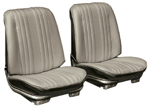 Seat Upholstery, 1969 Chevelle/El Camino, Front Split Bench, Leatherette 1 Seat Upholstery, 1969 Chevelle/El Camino, Front Split Bench, Leatherette