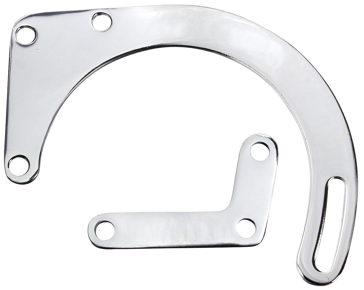 Bracket, Low Mount Alternator, SB Chevrolet, Chrome 1 Bracket, Low Mount Alternator, SB Chevrolet, Chrome