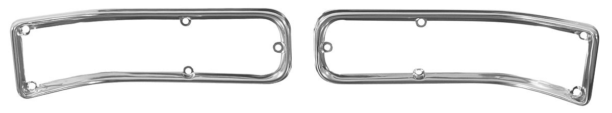 Retaining Rings, Tail Lamp, 1966 Chevelle, Pair 1 Retaining Rings, Tail Lamp, 1966 Chevelle, Pair