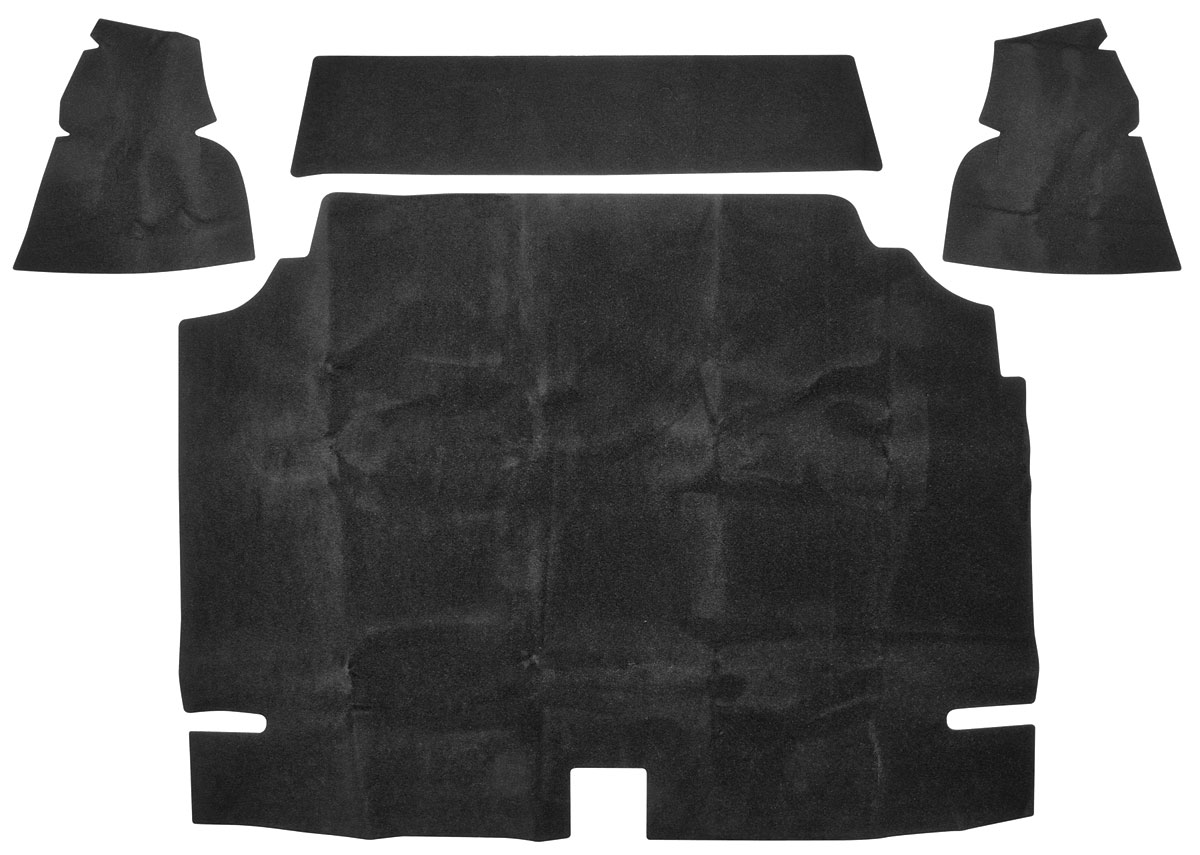 Trunk Mat, Felt, 1969 Bonneville Convertible, Black 1 Trunk Mat, Felt, 1969 Bonneville Convertible, Black