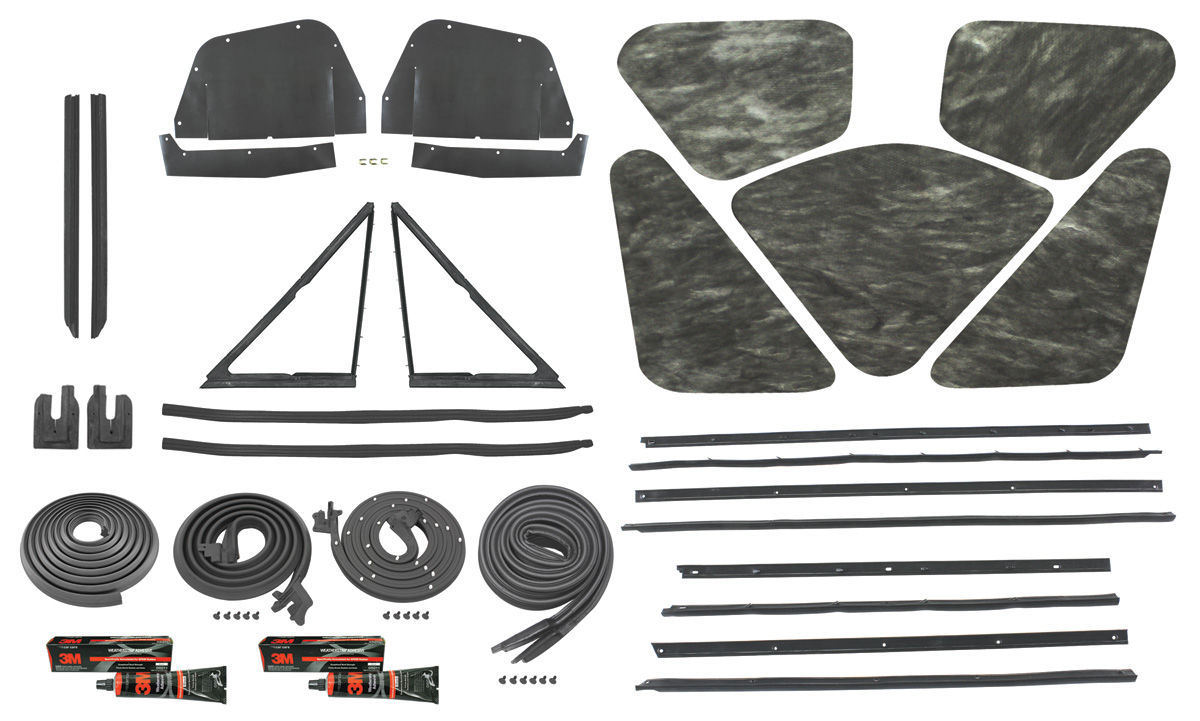 Seal Kit, 1965 Skylark GS, Stage II, Coupe, Repro Felts w/Special Moldings 1 Seal Kit, 1965 Skylark GS, Stage II, Coupe, Repro Felts w/Special Moldings
