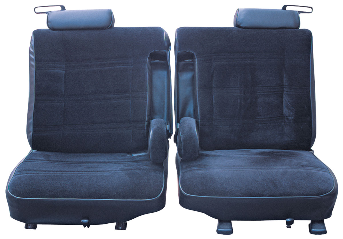 Seat Upholstery, 1978-80 El Camino, Front Split Bench w/Armrest, Cloth 1 Seat Upholstery, 1978-80 El Camino, Front Split Bench w/Armrest, Cloth