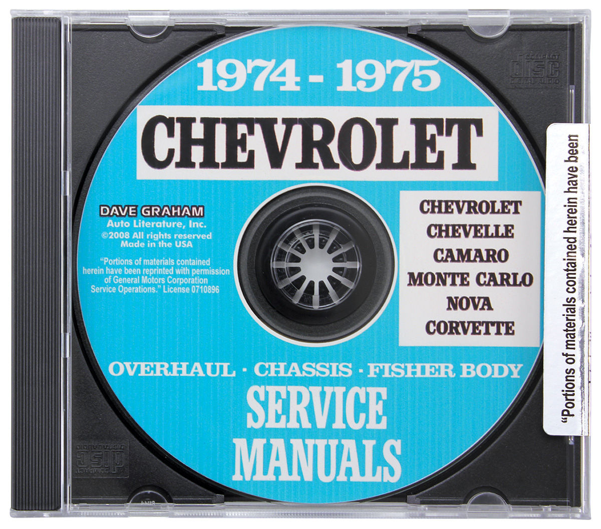 Service Manuals, Digital, Chassis/Overhaul/Fisher Body, 1974-75 Chevrolet 1 Service Manuals, Digital, Chassis/Overhaul/Fisher Body, 1974-75 Chevrolet