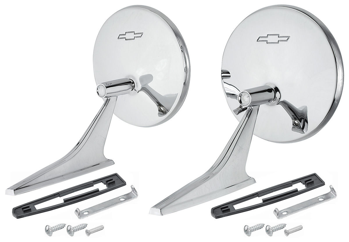 Mirror, Outside 1966-68 Chevelle/El Camino Bowtie Pair