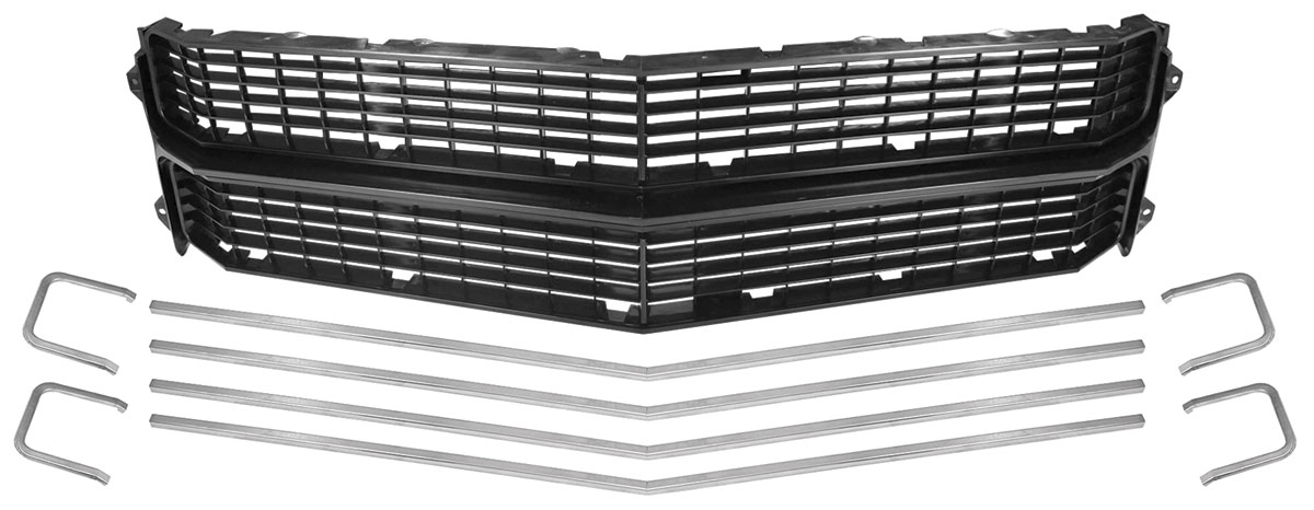 Grille Set, Standard, 1970 Chevelle/El Camino, Super Sport, Black 1 Grille Set, Standard, 1970 Chevelle/El Camino, Super Sport, Black
